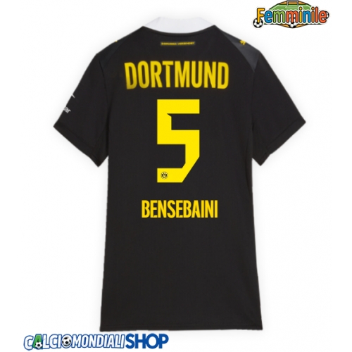 Maglie da calcio Borussia Dortmund Ramy Bensebaini #5 Seconda Maglia Femminile 2026-27 Manica Corta